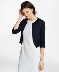 Brooks Brothers Women Supima® Cotton Cropped Cardigan