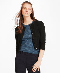 Brooks Brothers Women Merino Wool Cropped Cardigan