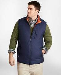 Brooks Brothers Men Big & Tall Reversible Quilted Down Vest