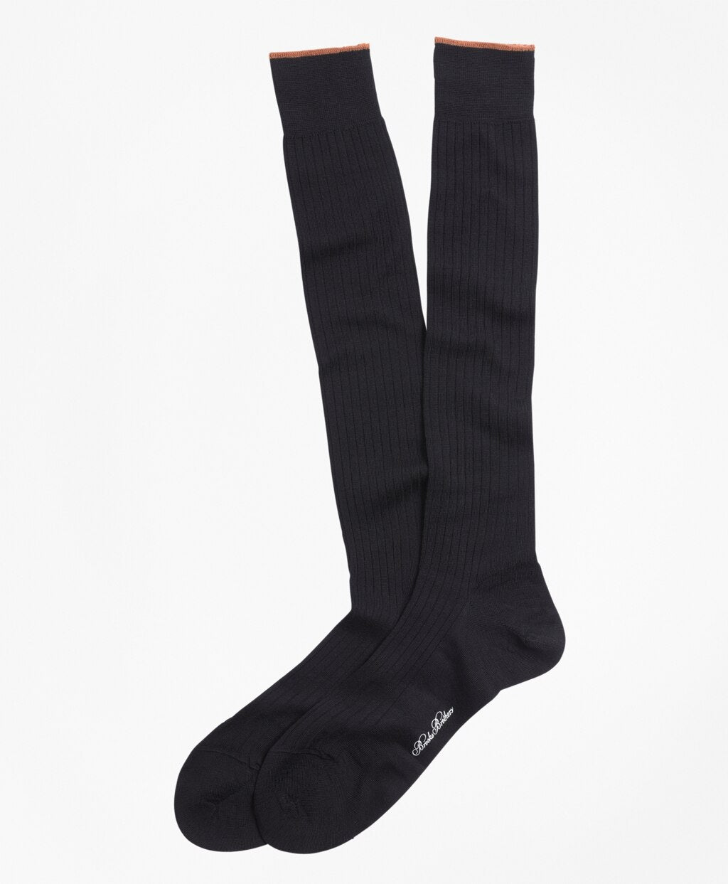 Brooks Brothers Men Merino Wool Sized Over-the-Calf Socks