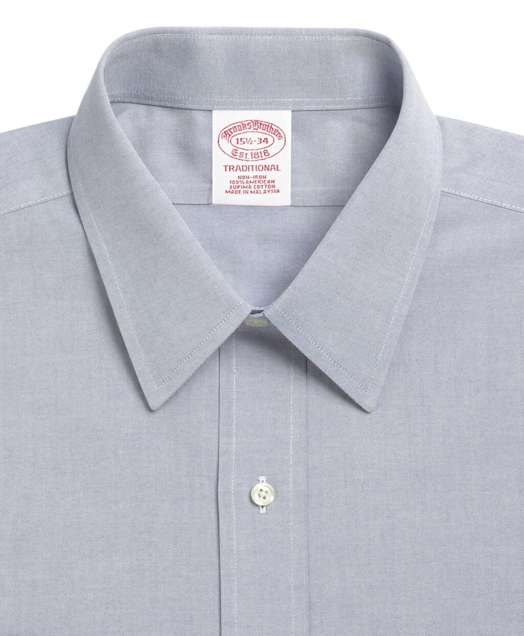 Brooks Brothers Men Traditional Relaxed-Fit Dress Shirt, Non-Iron Point Collar