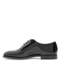 Brooks Brothers Men Black Patent Lace-Ups