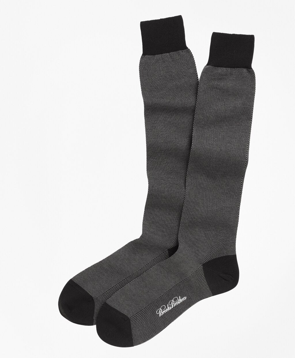 Brooks Brothers Men Cotton Bird's-Eye Over-the-Calf Socks
