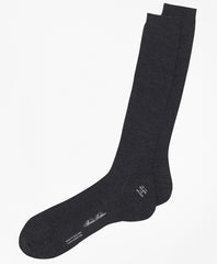 Brooks Brothers Men Merino Wool Garter Sized Over-the-Calf Socks