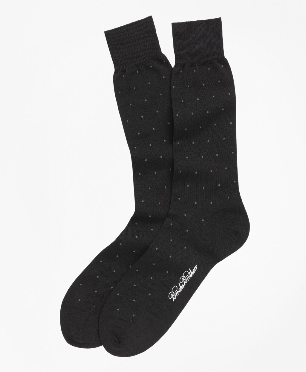 Brooks Brothers Men Merino Wool Big Dot Crew Socks