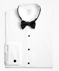 Brooks Brothers Men Traditional Fit Ten-Pleat Wing Collar Tuxedo Shirt