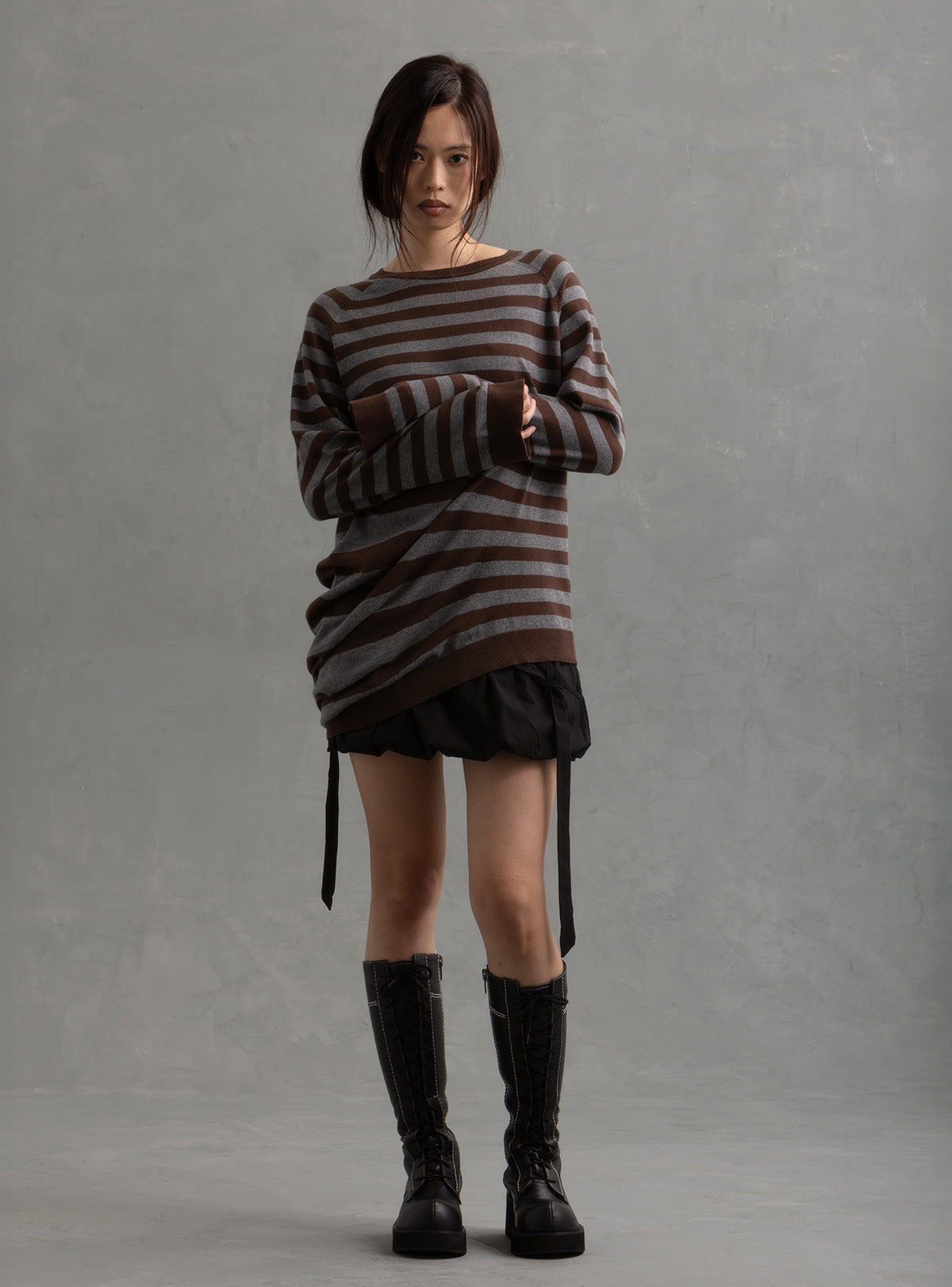 Voor Sweater - Gray / Brown | UNIF Clothing online shop