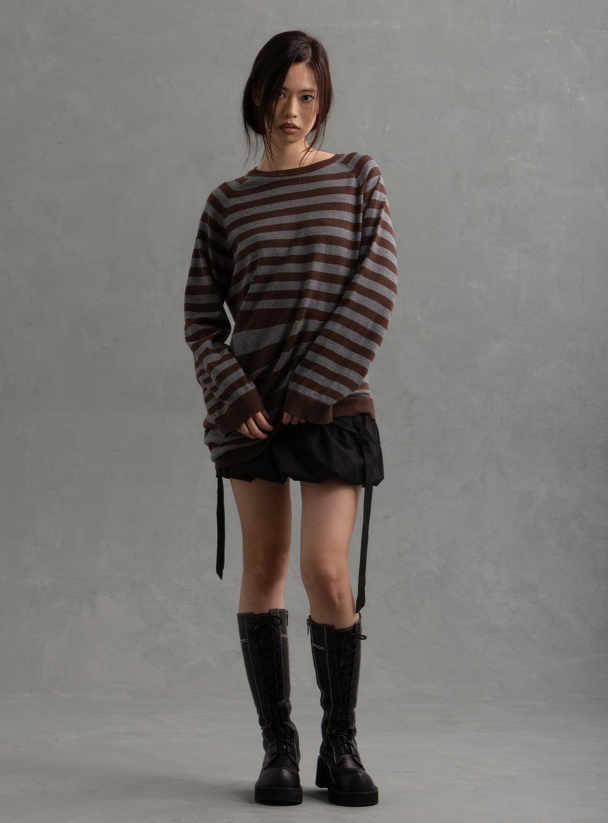 Voor Sweater - Gray / Brown | UNIF Clothing online shop