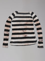 Jester Long Sleeve - Black / White Stripe | UNIF Clothing Sale