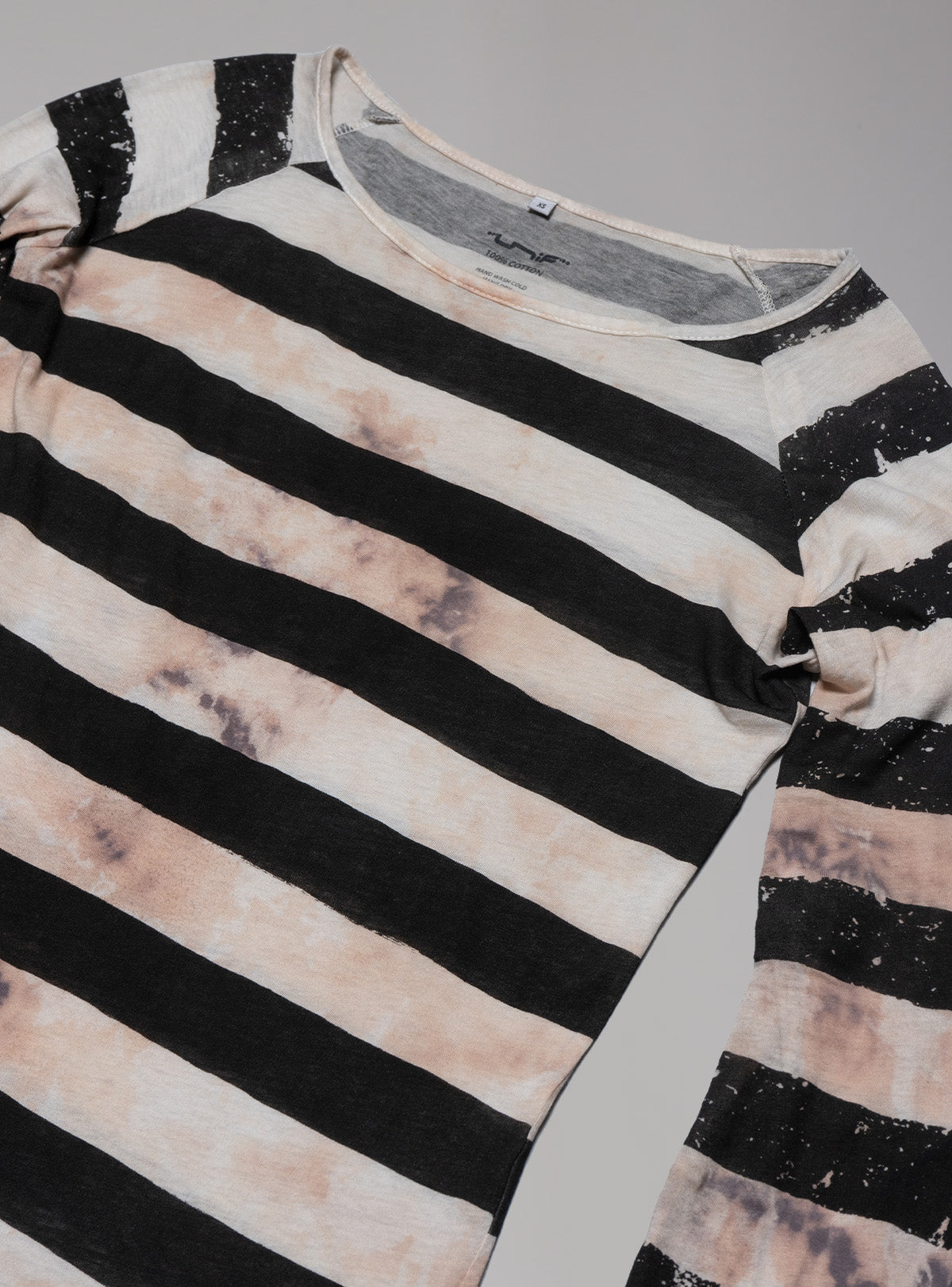 Jester Long Sleeve - Black / White Stripe | UNIF Clothing Sale