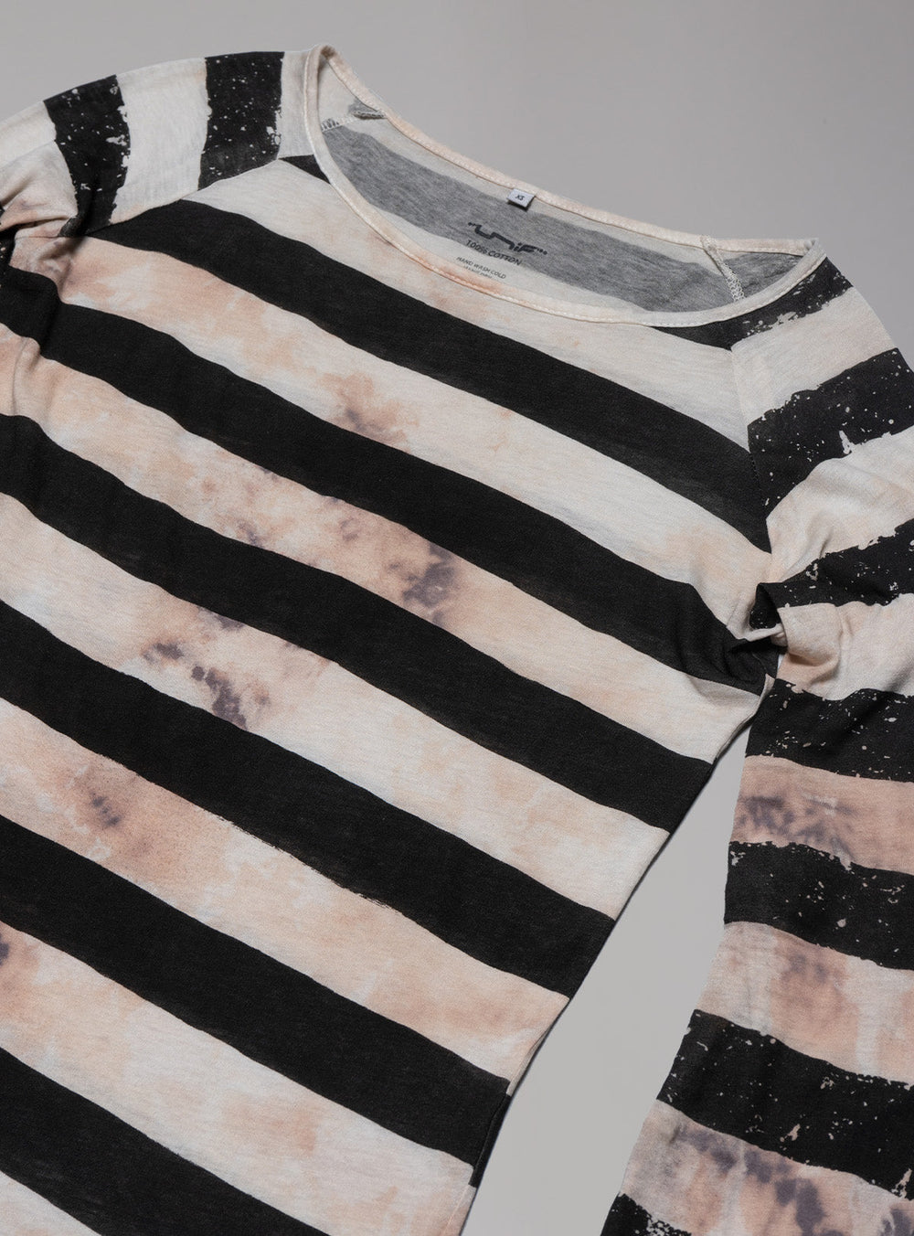 Jester Long Sleeve - Black / White Stripe | UNIF Clothing Sale