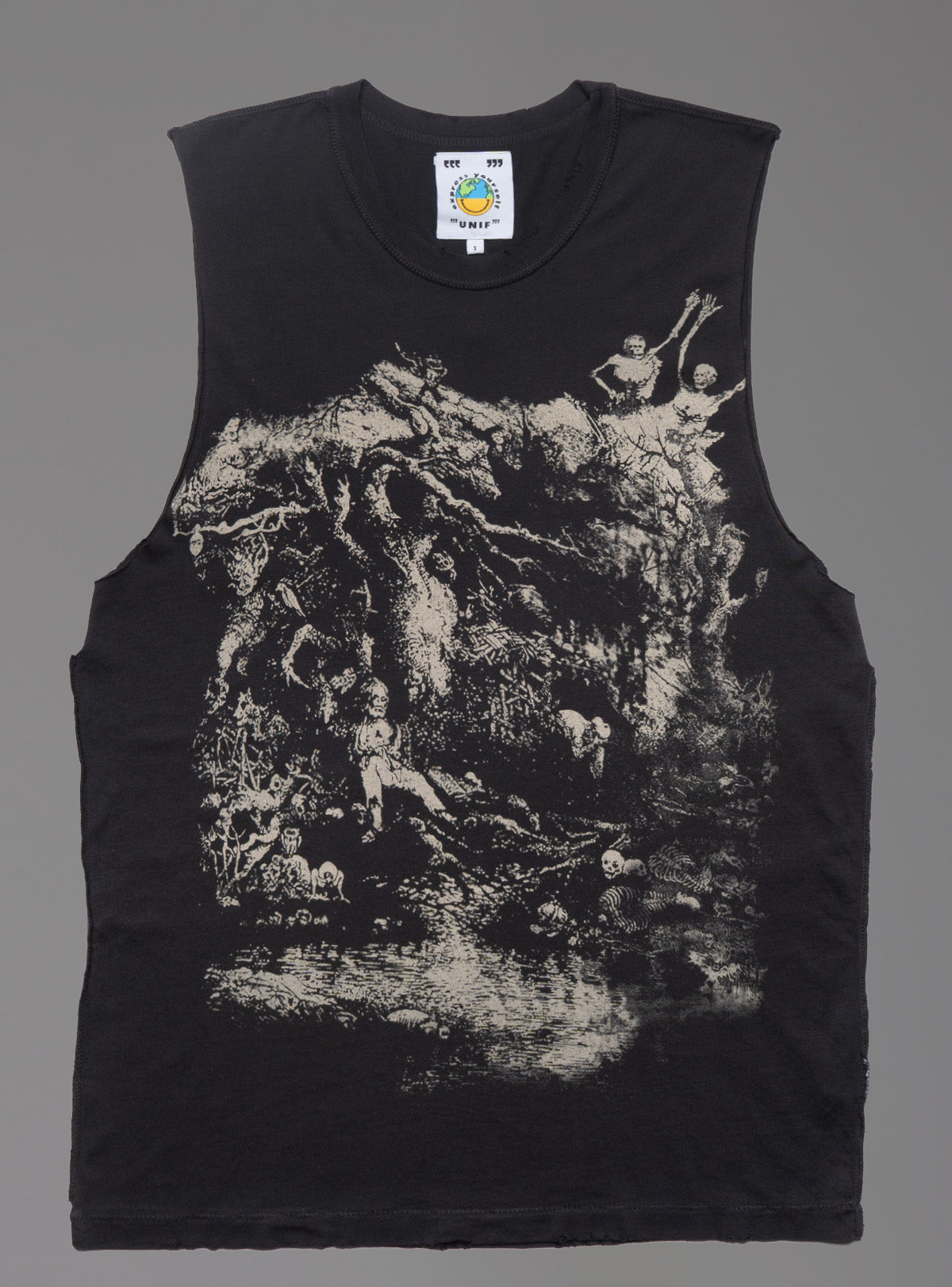 Death Dance Tank - Black | UNIF Clothing online