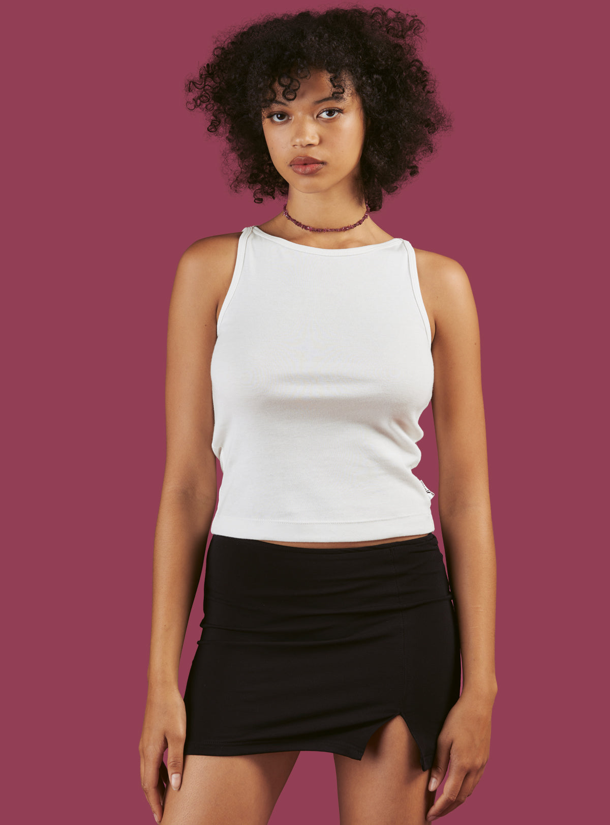 Wide Tank Two-Pack - Black/Vintage White | UNIF Clothing online shop