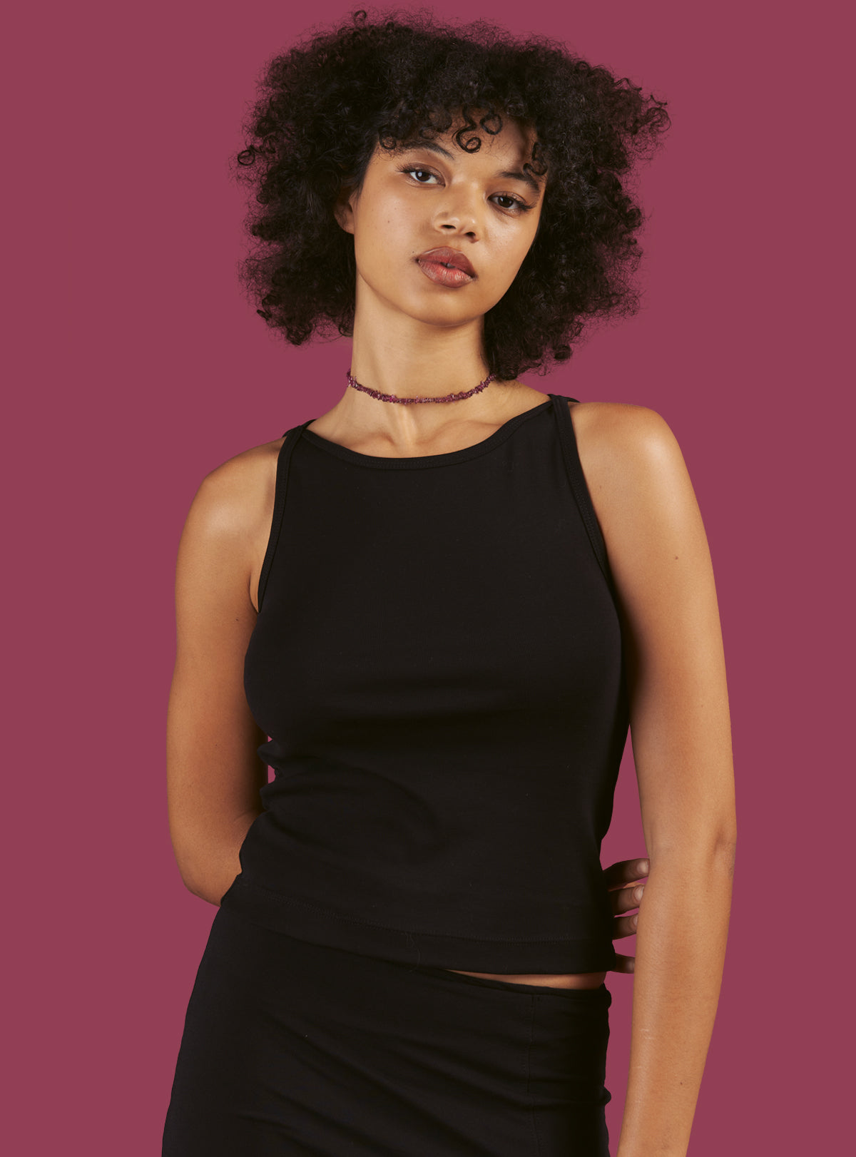 Wide Tank Two-Pack - Black/Vintage White | UNIF Clothing online shop