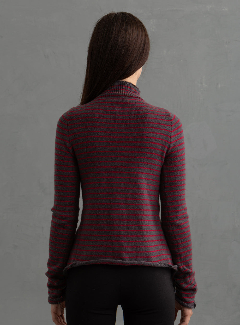 Norg Cardigan - Grey / Red | UNIF Clothing Sale