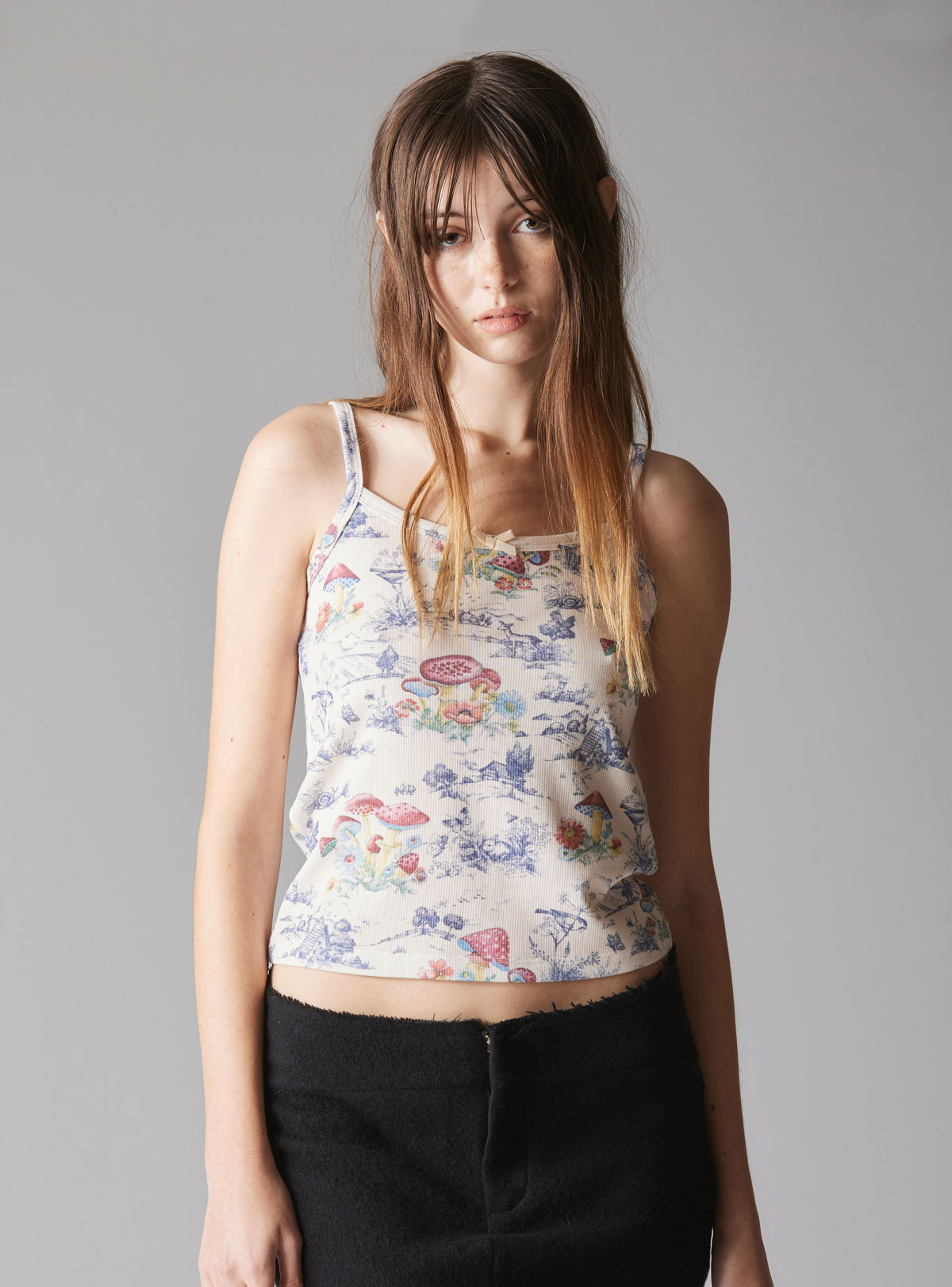 Pixie Dream Tank - Off White / Mushroom | UNIF Clothing outlet