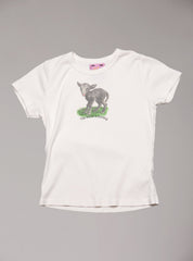 World Is Burning baby Tee - White | UNIF Clothing Sale