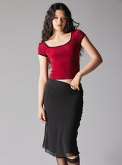Slink Top - Red/Black | UNIF Clothing Sale