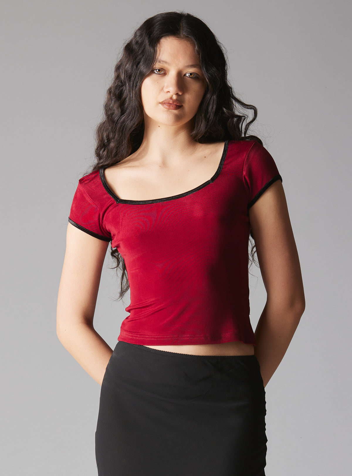 Slink Top - Red/Black | UNIF Clothing Sale
