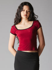 Slink Top - Red/Black | UNIF Clothing Sale