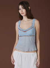 Mars Top - Blue/Rust | UNIF Clothing on Sale