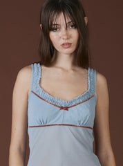 Mars Top - Blue/Rust | UNIF Clothing on Sale