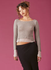 Eris Top - Grey/Lavender | UNIF Clothing Sale