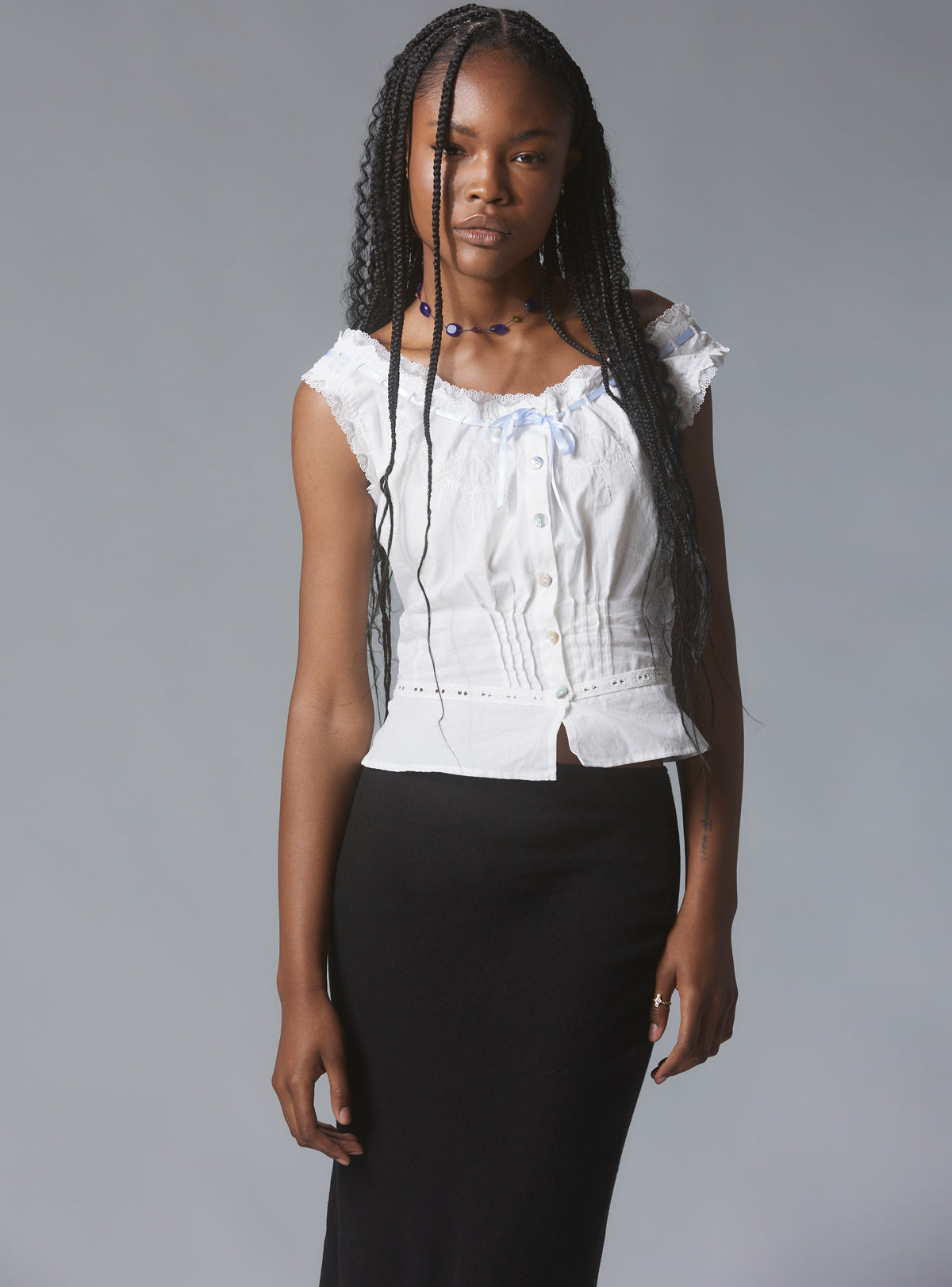 Rue Top - White | UNIF Clothing outlet
