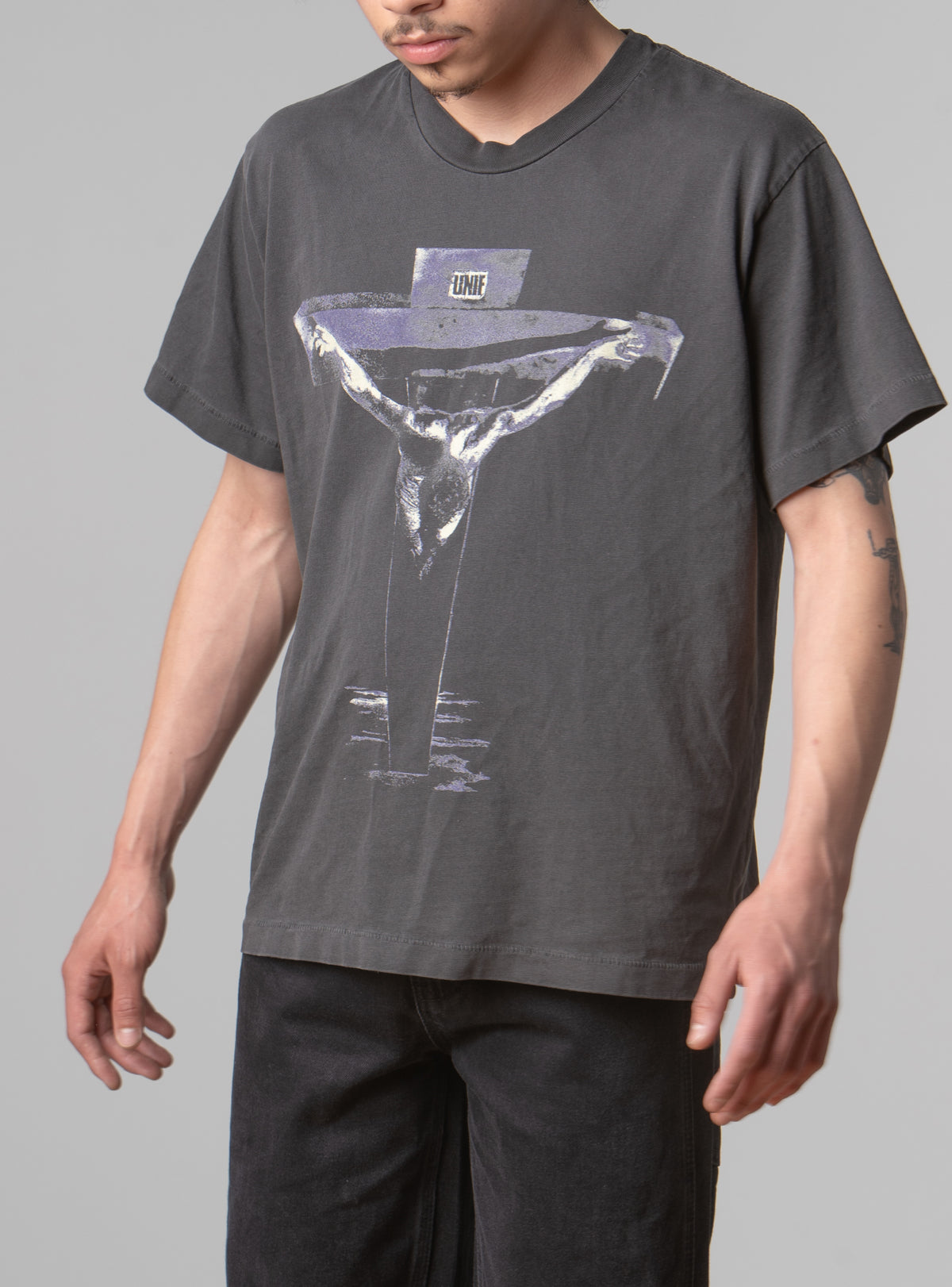 Nail Tee - Vintage Black | UNIF Clothing for Sale