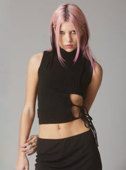 Evie Top - Black | UNIF Clothing on Sale