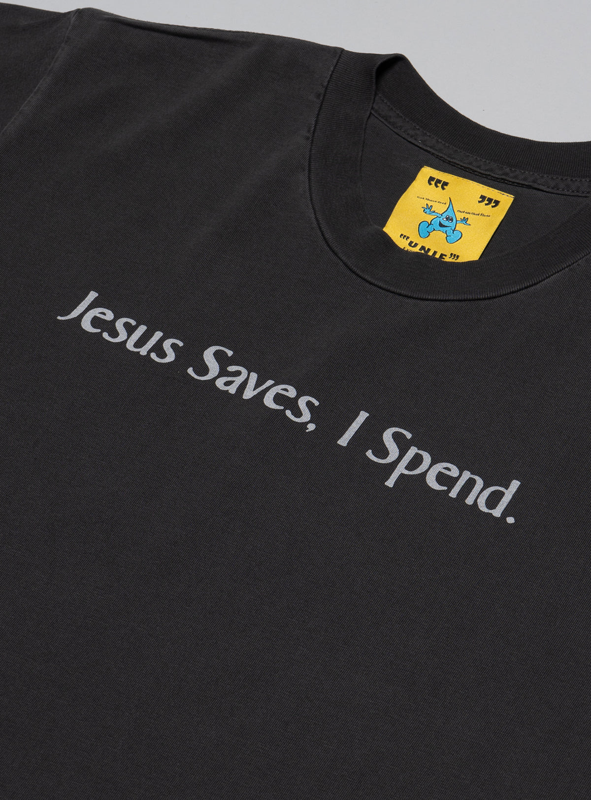 Jesus Saves Tee - Vintage Black | UNIF Clothing for Sale