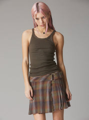 Staple Rib Tank Charcoal - Charcoal | UNIF Clothing Sale