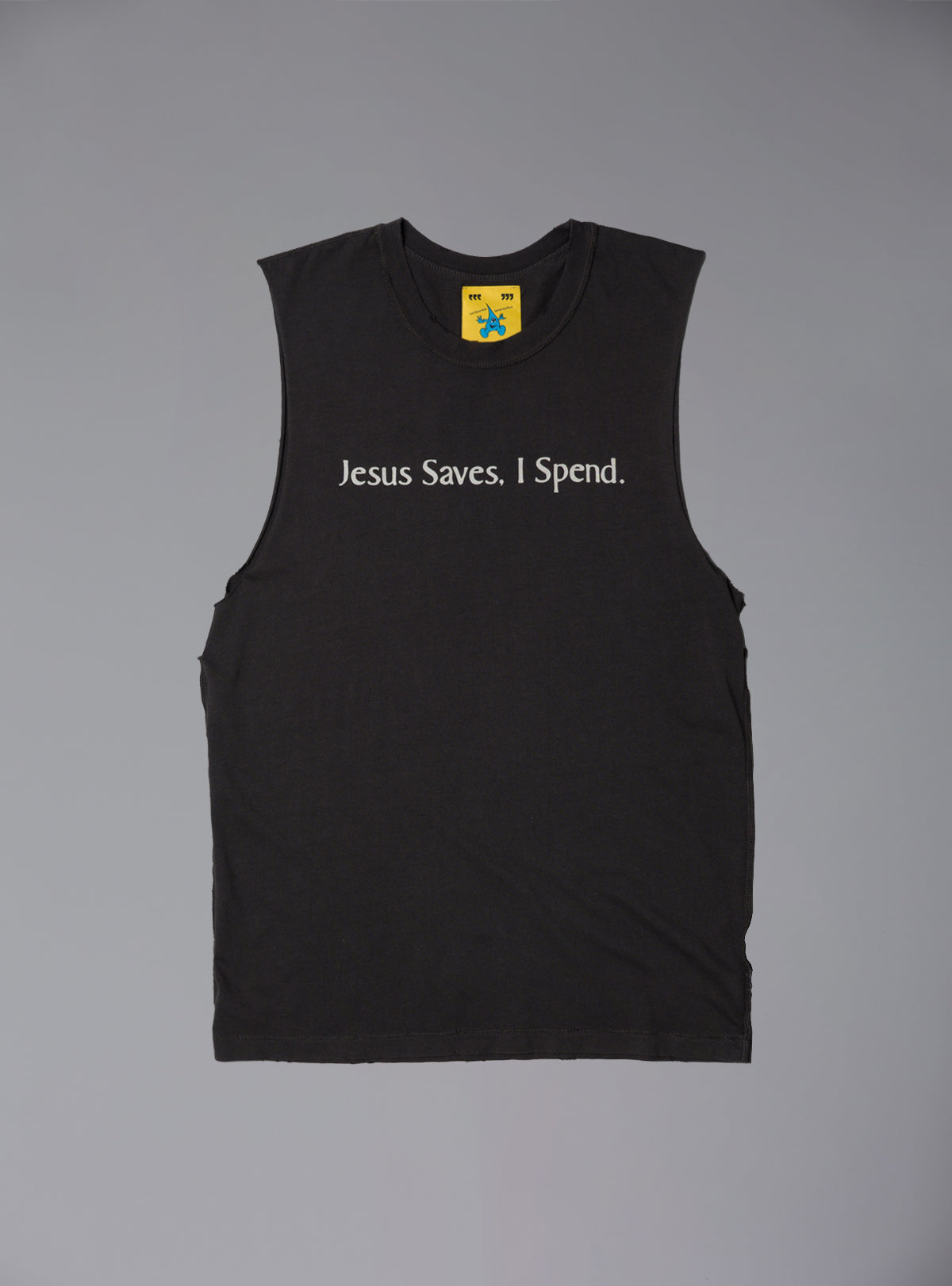 Jesus Saves Tank - Vintage Black | UNIF Clothing Sale