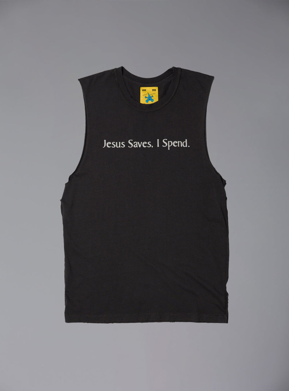 Jesus Saves Tank - Vintage Black | UNIF Clothing Sale