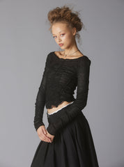 Ripple Top - Black/White | UNIF Clothing outlet