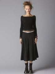 Plié Top - Black/ Grey | UNIF Clothing discount