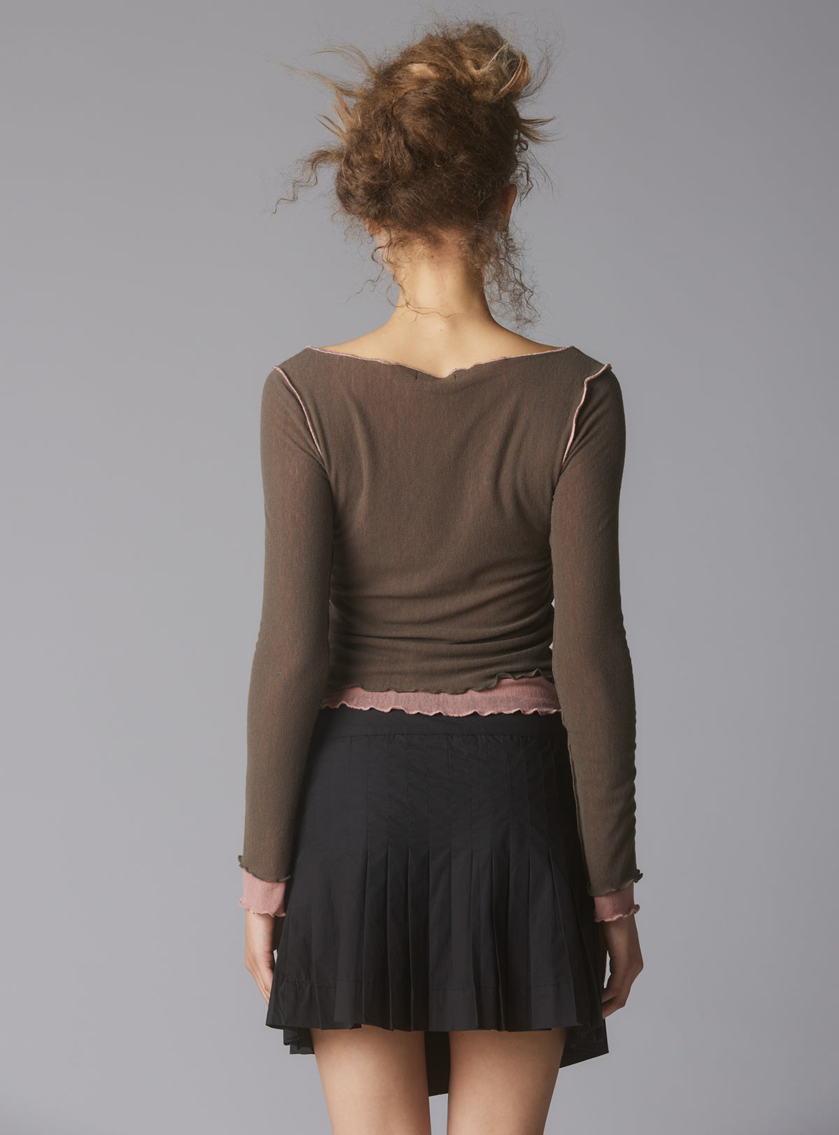 Plié Top - Grey / Pink | UNIF Clothing for Sale