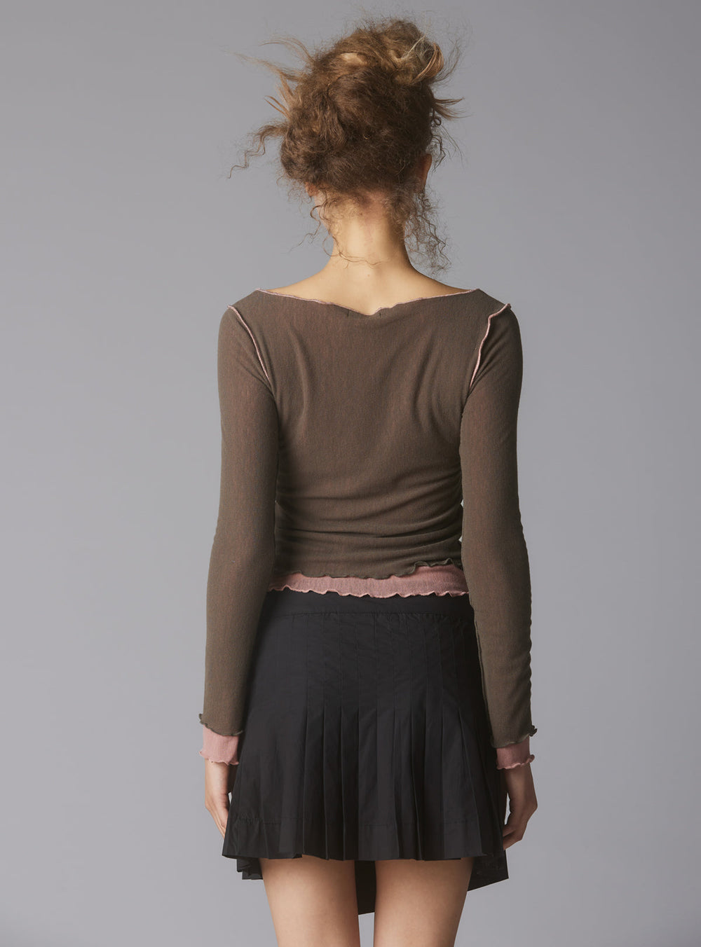 Plié Top - Grey / Pink | UNIF Clothing for Sale