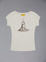 Imp baby tee - Vintage White | UNIF Clothing outlet