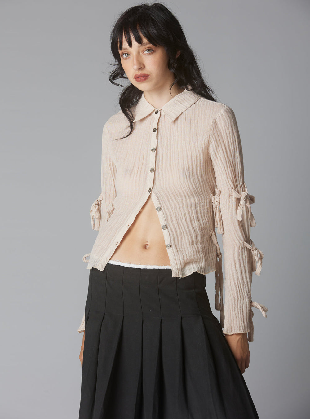 Knot Top - Beige | UNIF Clothing online shop