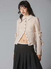 Knot Top - Beige | UNIF Clothing online shop