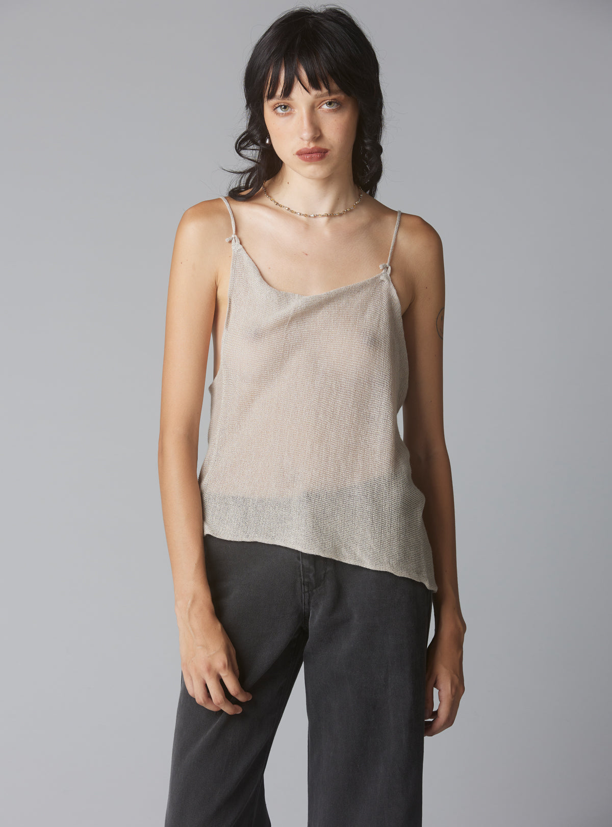 Piko Top - Light Grey | UNIF Clothing Sale