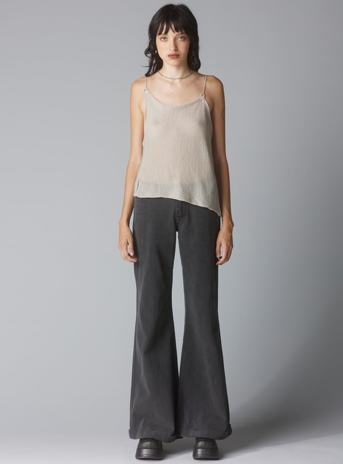 Piko Top - Light Grey | UNIF Clothing Sale