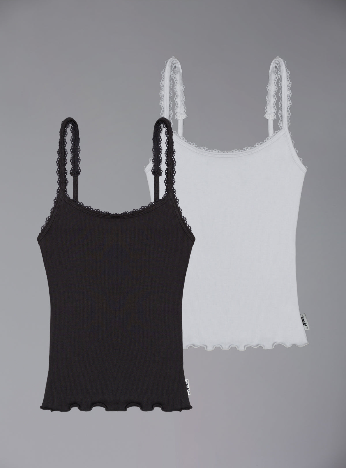 Lettuce Tank Two Pack - Black/White | UNIF Clothing discount