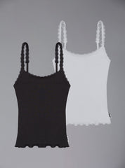 Lettuce Tank Two Pack - Black/White | UNIF Clothing discount