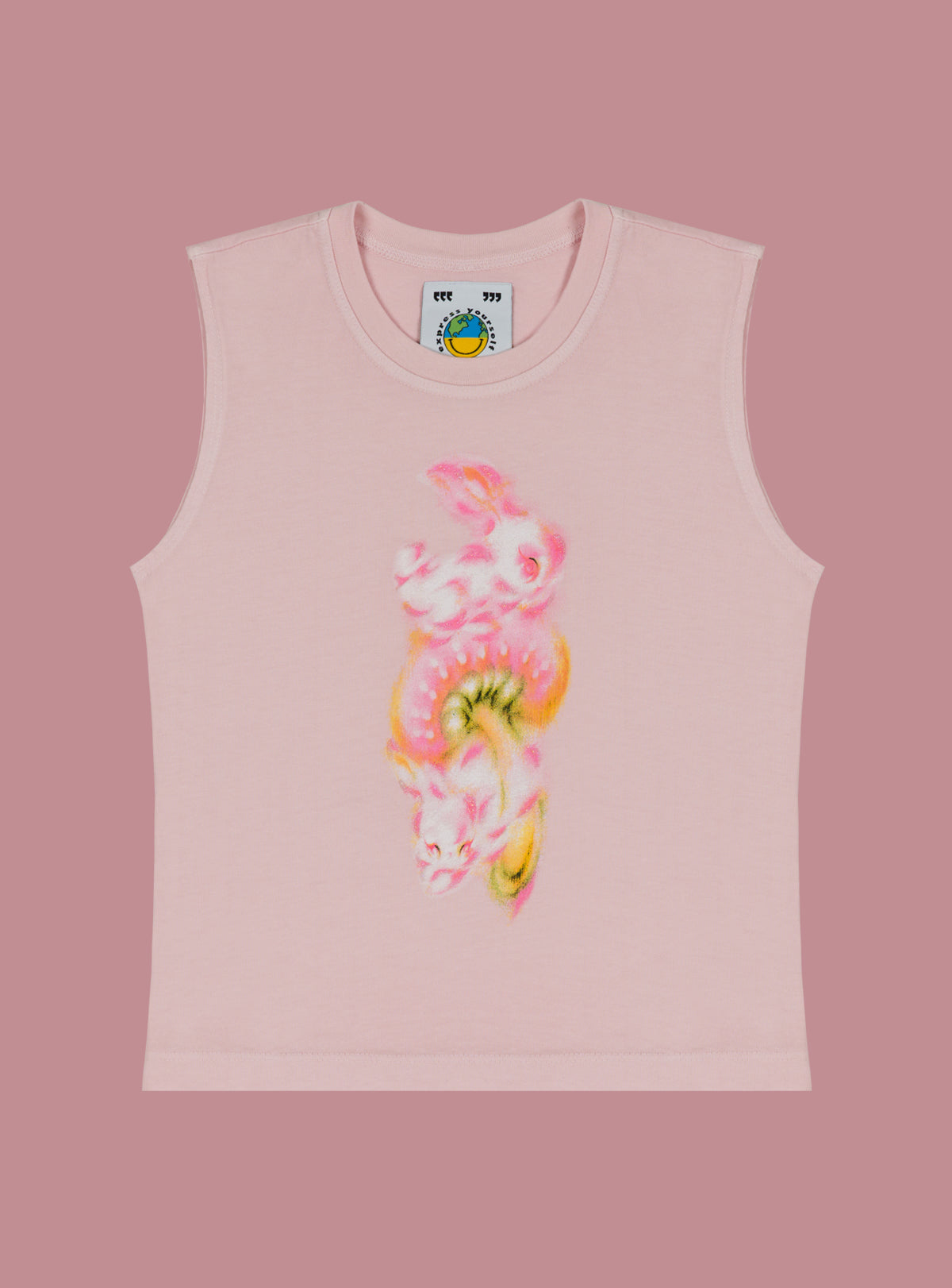 Spore Bunnies Tank - Light Pink | UNIF Clothing online