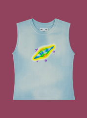 UFO Tank - Sky Tie Dye | UNIF Clothing online shop