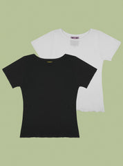 Go-To Two-Pack - Off White/Black | UNIF Clothing on Sale