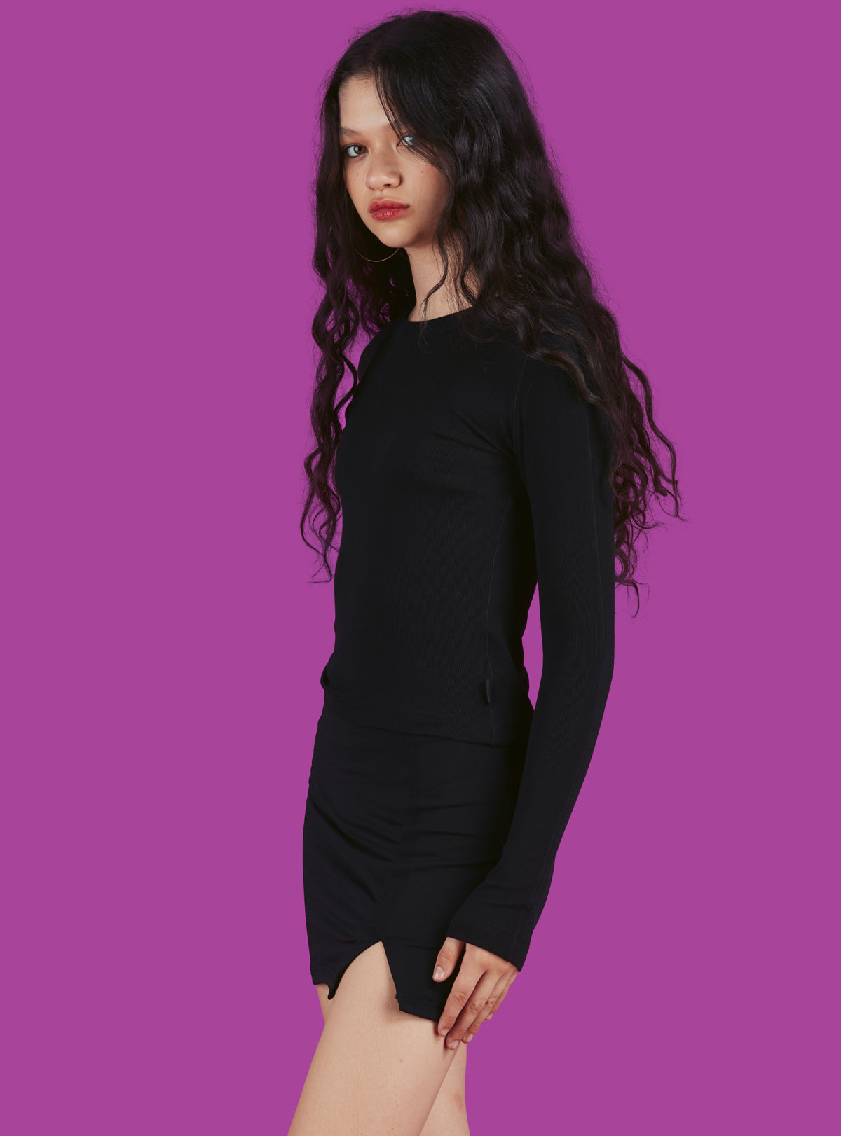 Staple Long Sleeve Two-Pack - Black/Off White | UNIF Clothing discount