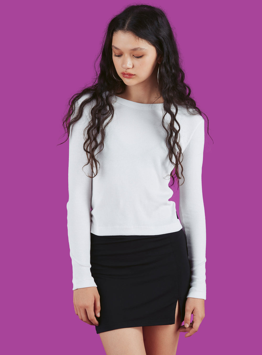 Staple Long Sleeve Two-Pack - Black/Off White | UNIF Clothing discount